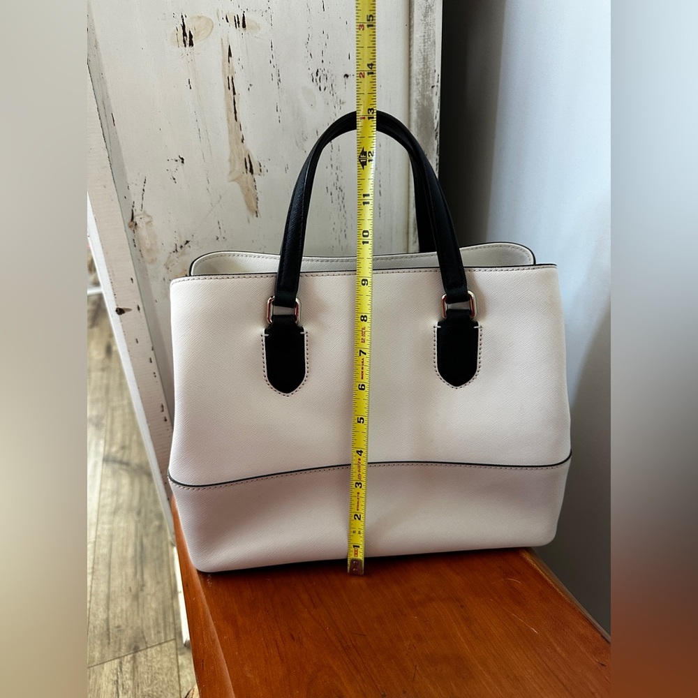 kate spade Two-Tone Cream, Light Tan and Black Tote - Picture 8 of 9
